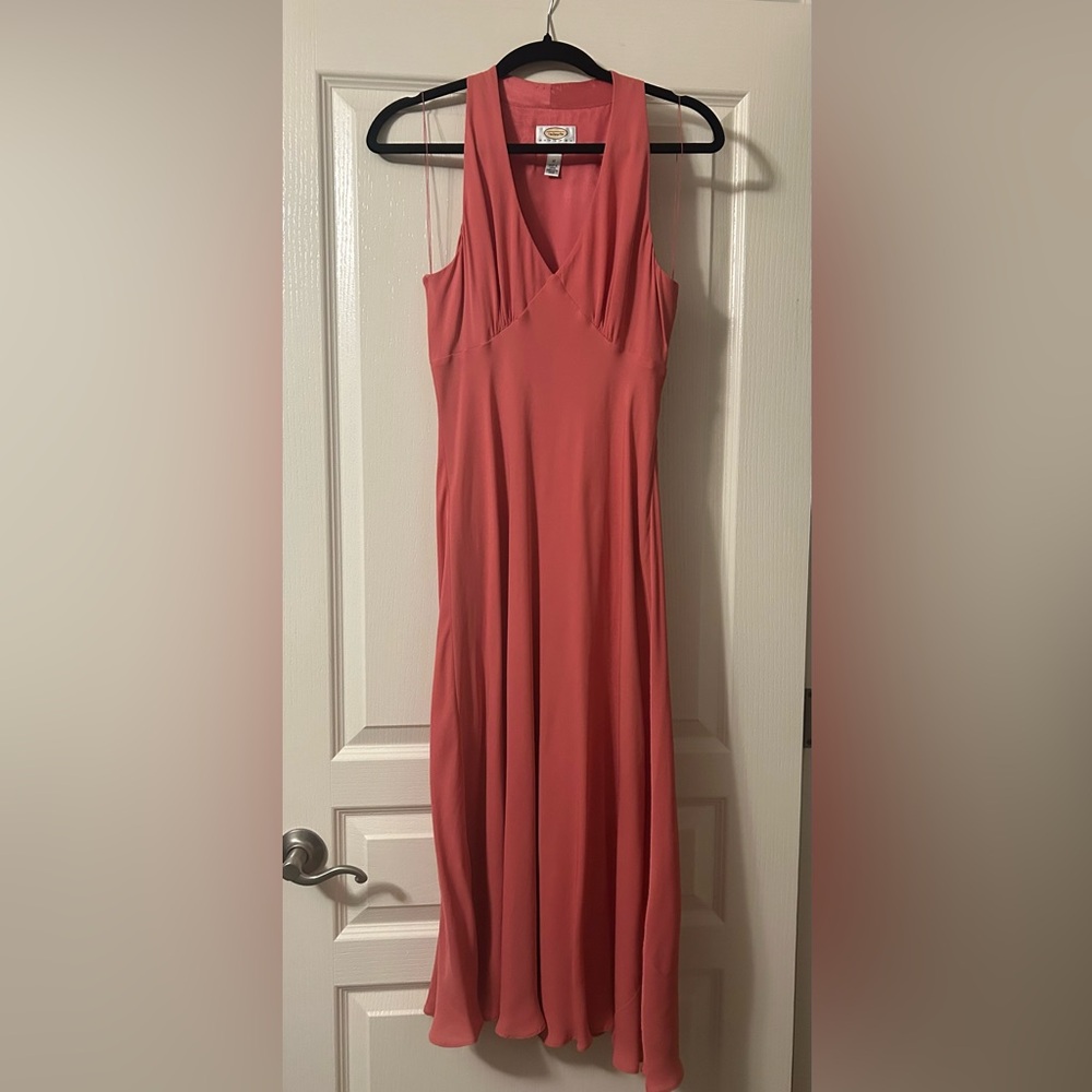 Talbots Coral Sleeveless Maxi Dress